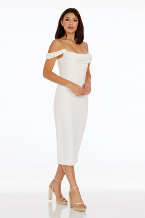 Vickie Dress / WHITE