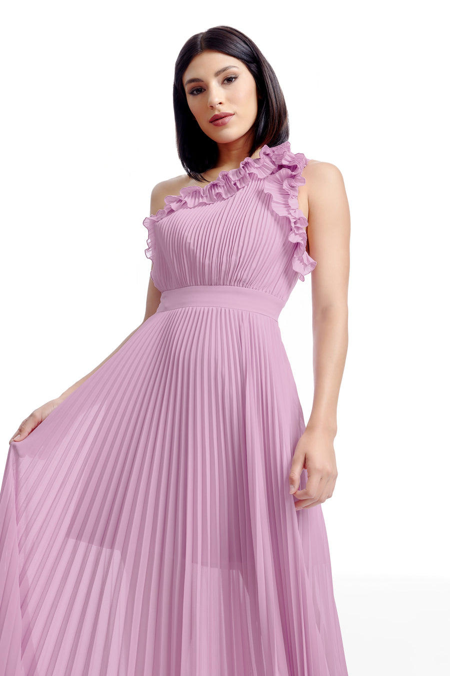 dress the population vida one-shoulder pleated chiffon maxi dress Dress The Population Vida One-Shoulder Pleated Chiffon Maxi at MarketFair Shoppes in Princeton, NJ