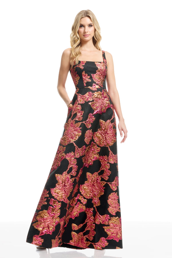 VIENNA DRESS / FUCHSIA MULTI