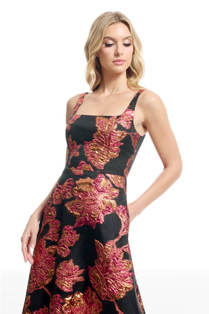 VIENNA DRESS / FUCHSIA MULTI