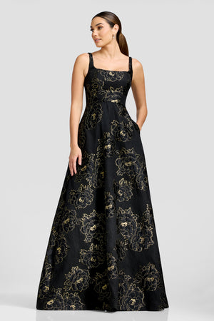 Vienna Gown / BLACK-GOLD