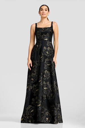 Vienna Gown / BLACK-GOLD