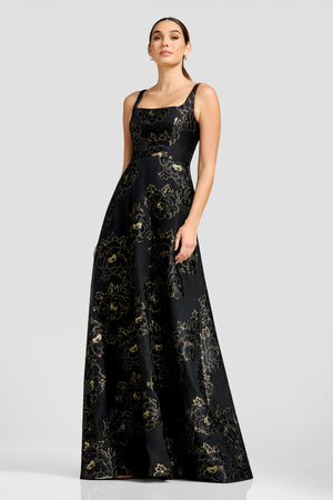 Vienna Gown / BLACK-GOLD