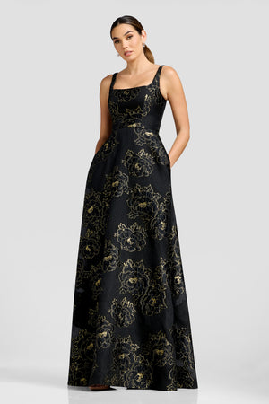 Vienna Gown / BLACK-GOLD