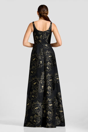 Vienna Gown / BLACK-GOLD