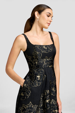 Vienna Gown / BLACK-GOLD