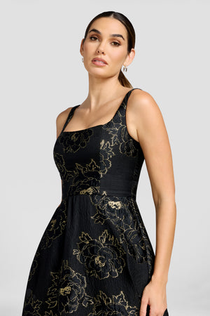 Vienna Gown / BLACK-GOLD