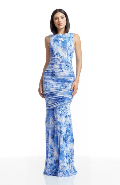dress the population violetta jersey maxi dress – Violetta ruched gown