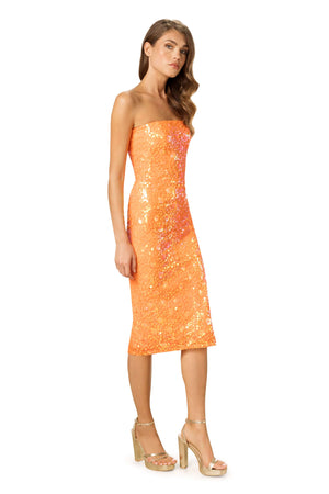 Viviana Dress / ORANGE MULTI