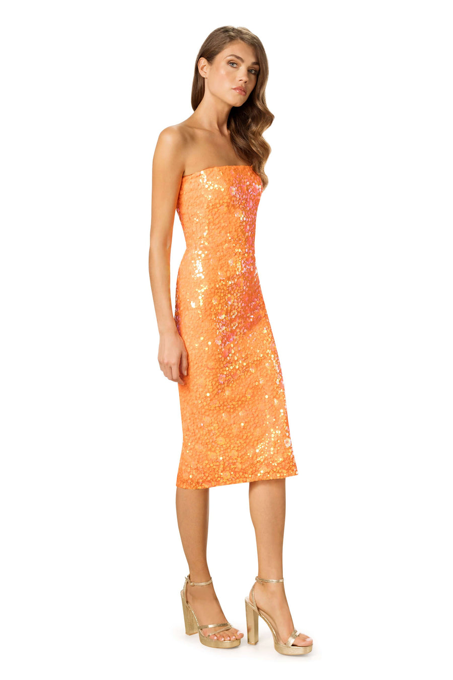 Viviana Dress / ORANGE MULTI