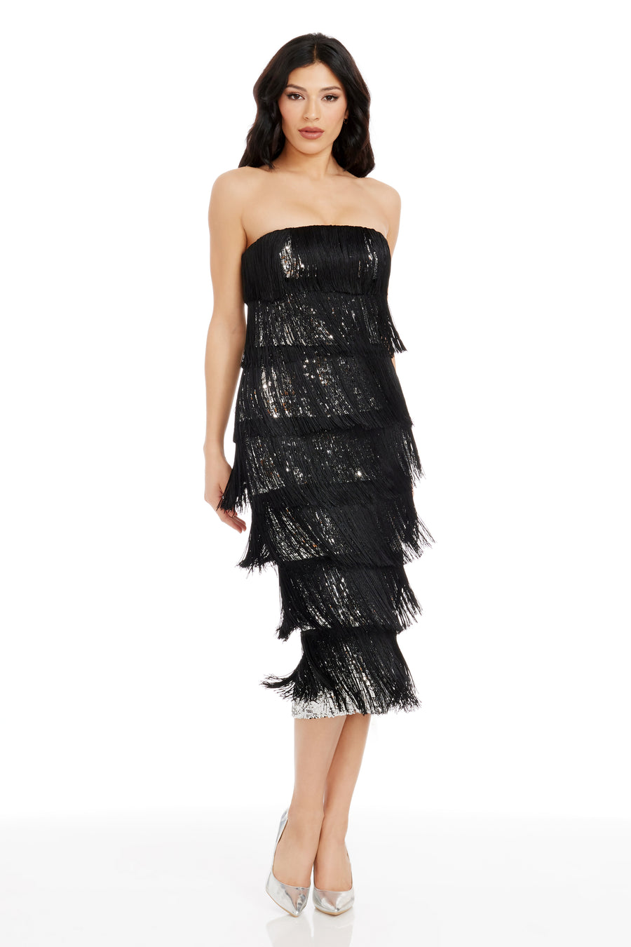 Viviana Dress, XXL / SILVER-BLACK Viviana Dress, XXL / SILVER-BLACK