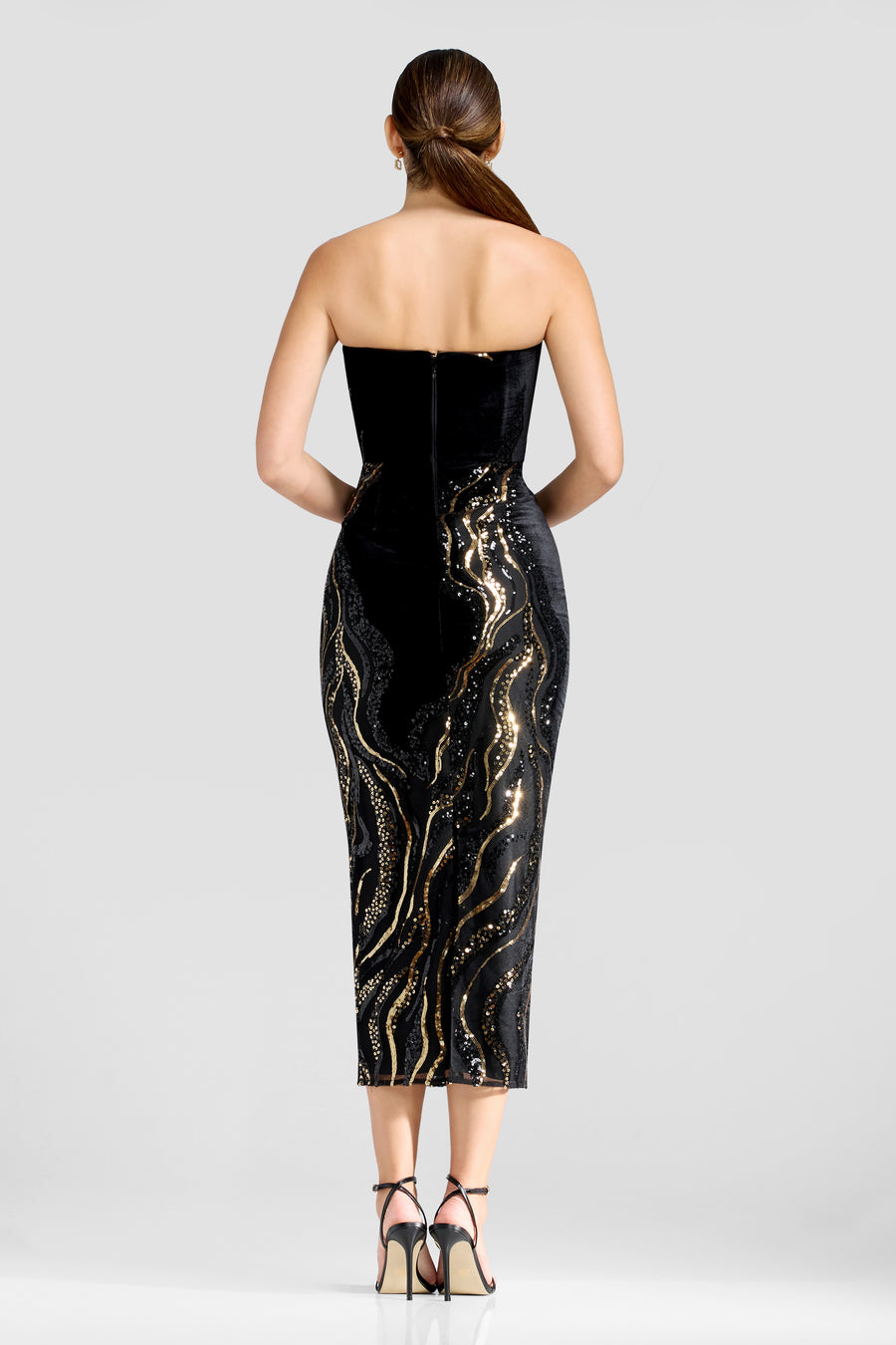 Viviana Dress / BLACK MULTI