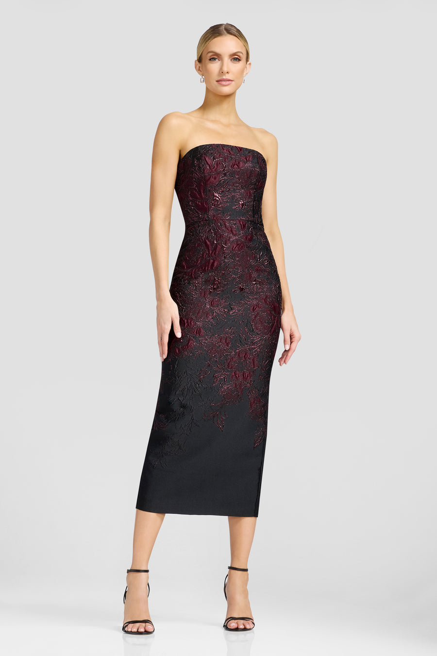 Viviana Dress / DARK CHERRY MULTI