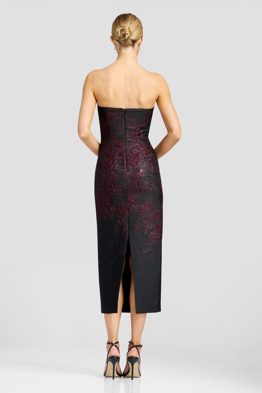 Viviana Dress / DARK CHERRY MULTI