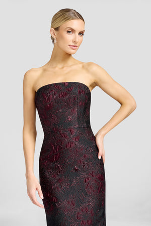 Viviana Dress / DARK CHERRY MULTI