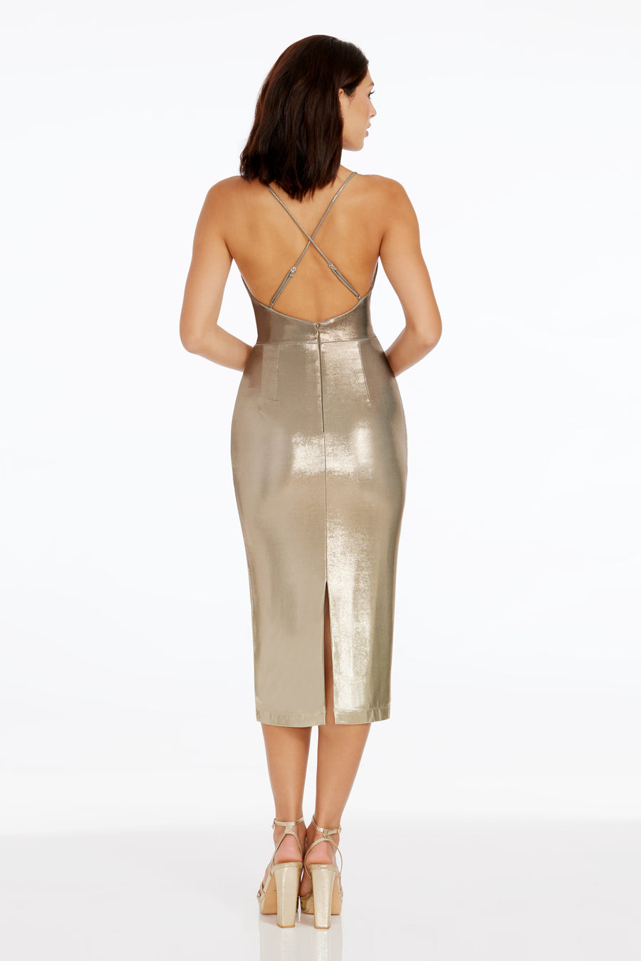 dress the population ombre Dress The Population 'Andi' ~ Navy Rose Ombr Sequins Fit & Flare Dress M NEW