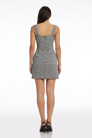 Whitney Dress / BLACK-WHITE