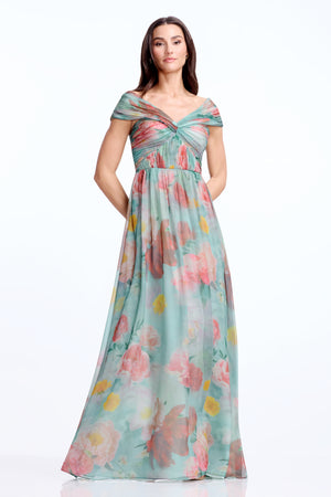 Xyla Gown / MINT MULTI