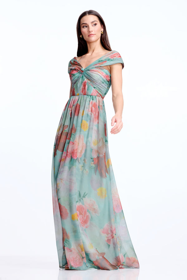 Xyla Gown / MINT MULTI