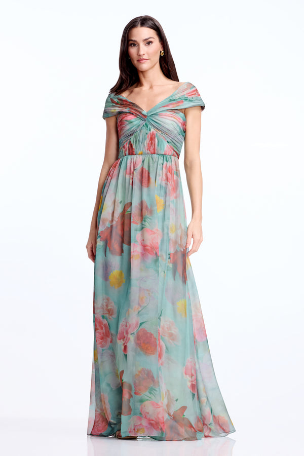 Xyla Gown / MINT MULTI