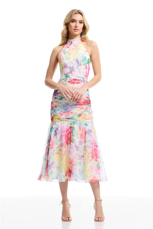 YOLANDA DRESS / IVORY MULTI