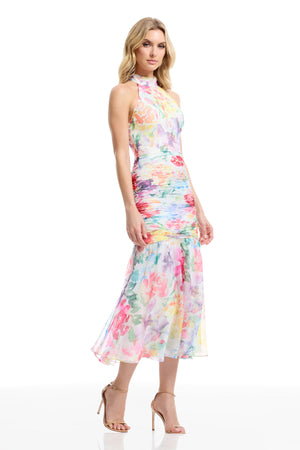 YOLANDA DRESS / IVORY MULTI