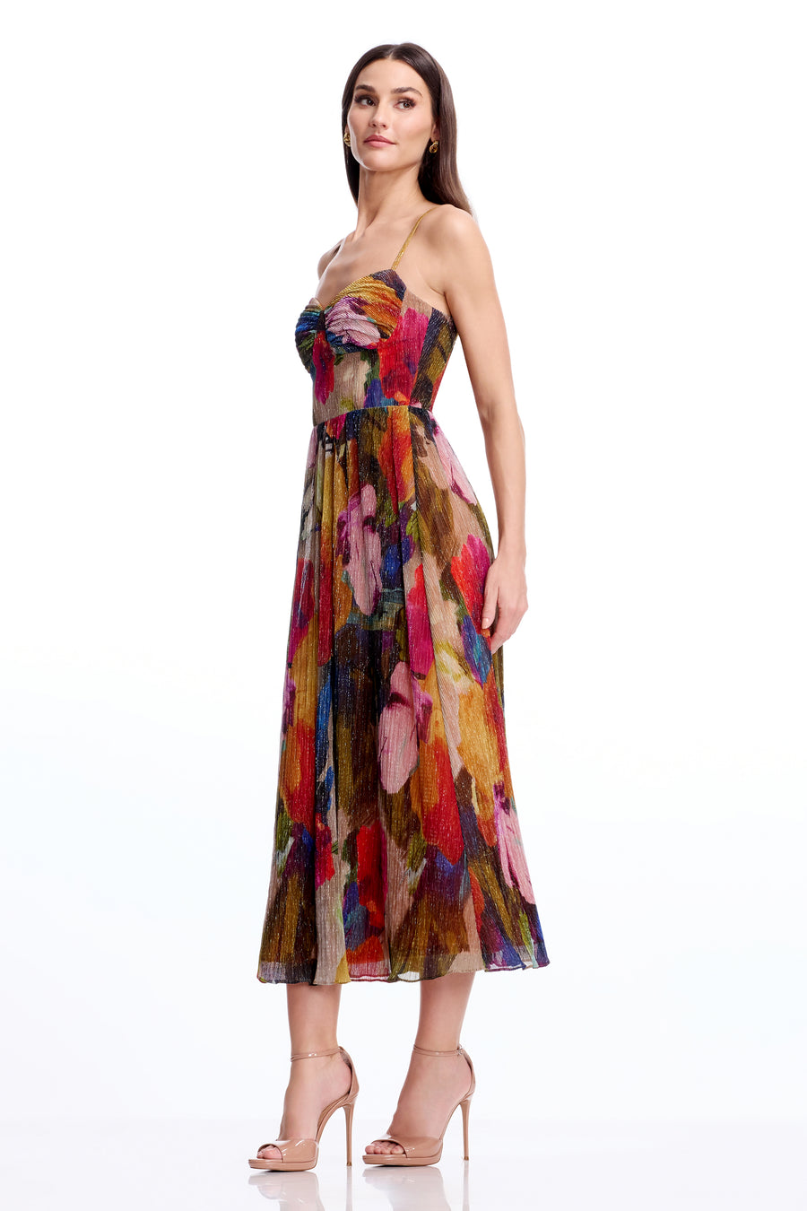 Zola Dress / BRIGHT ROSE MULTI