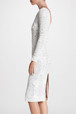 Emery Dress / White Nude