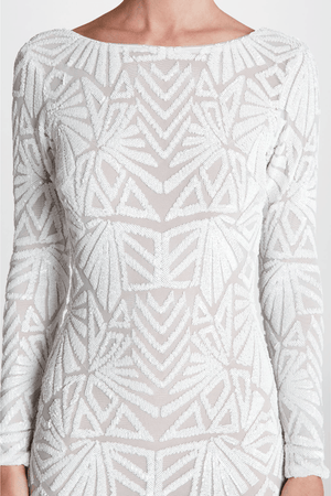 Emery Dress / White Nude