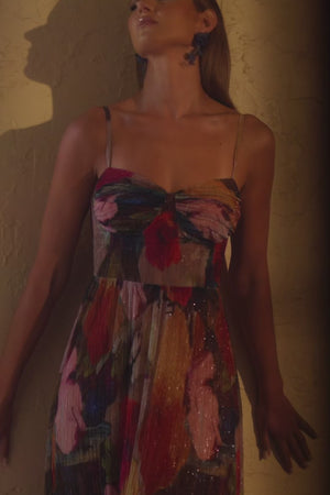 Zola Dress / BRIGHT ROSE MULTI