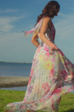 LEANDRA GOWN / IVORY MULTI