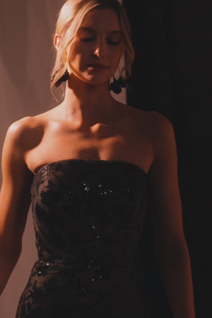 Genesis Dress / BLACK-NUDE