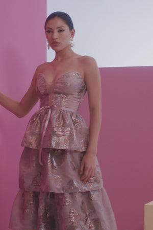 Savannah Dress / Rose Gold Multi