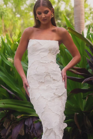 Cosette Dress / WHITE MULTI