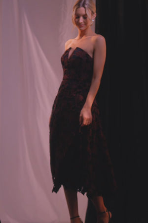 Briella Dress / DEEP PLUM MULTI