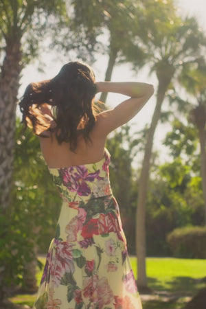 Prescott Dress / GOLDEN FLORAL MULTI