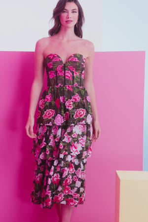 Teigan Dress / PINK ROSE MULTI