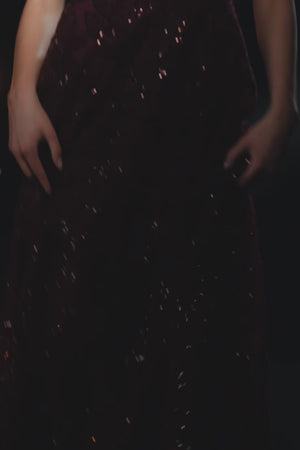 PIPER DRESS / DARK CHERRY