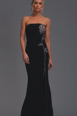 Dion Gown / BLACK-SILVER