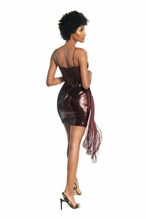 Alida Body-Con Sequin Dress - Dress the Population