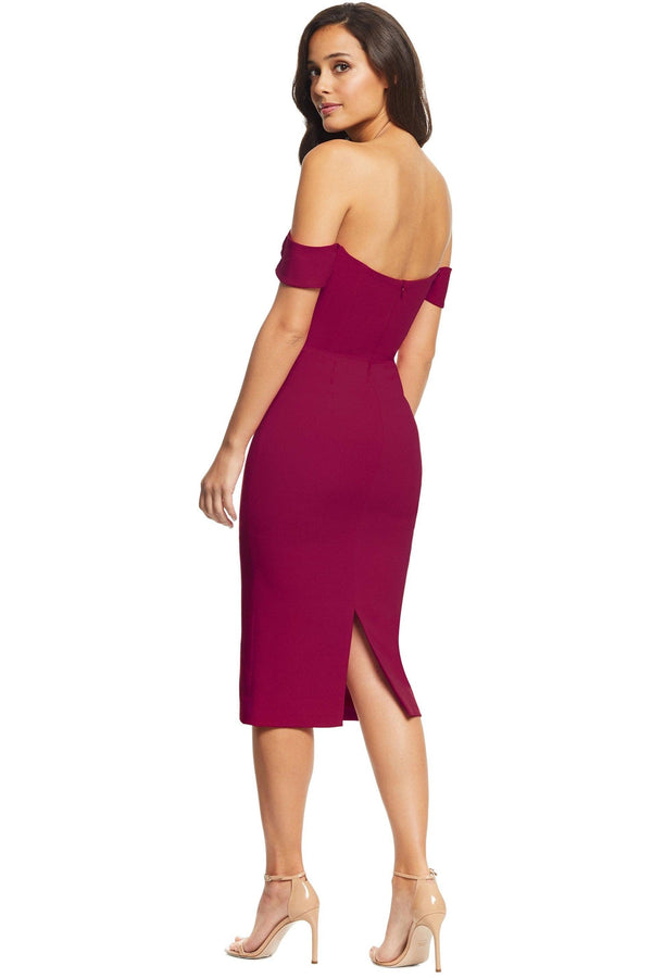 Bailey Off-the-Shoulder Body-Con Dress - Dress the Population