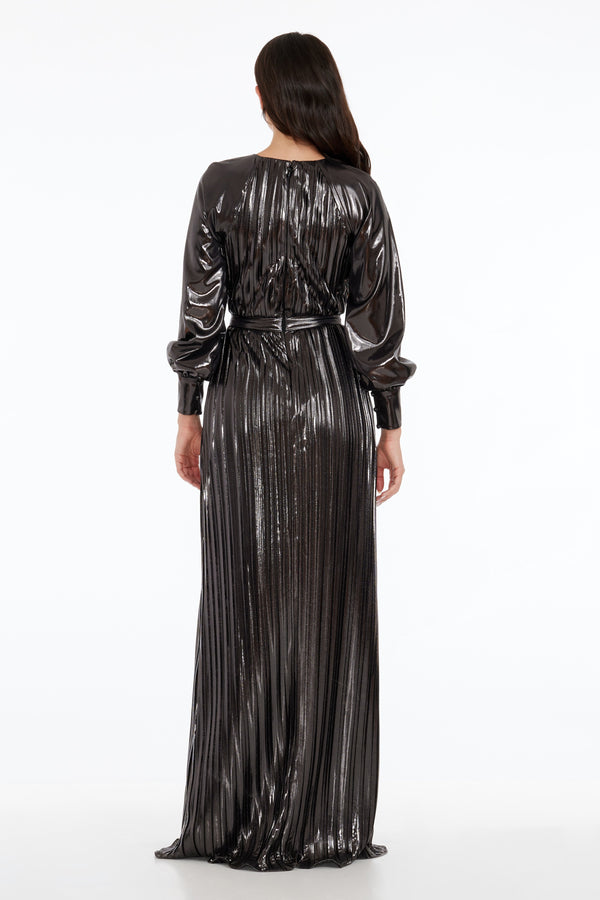 Calista Dress / GUNMETAL