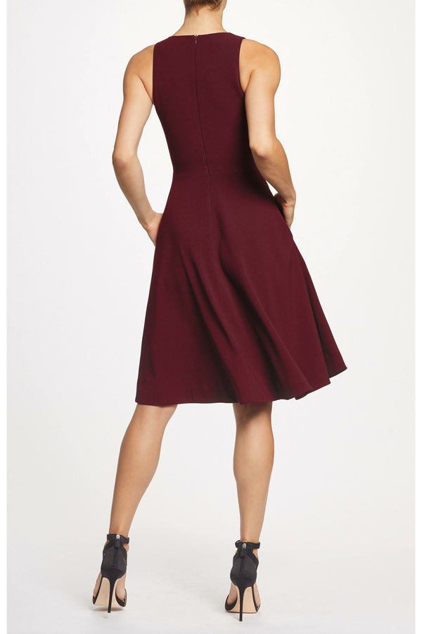 Catalina Fitted Bodice Crepe Cocktail Dress - Dress the Population