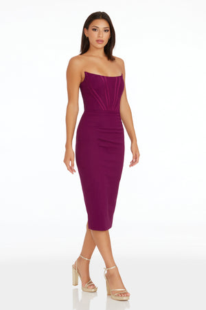 Cosette Dress / DARK MAGENTA