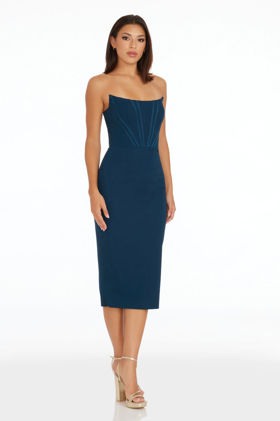 Cosette Dress / PEACOCK BLUE