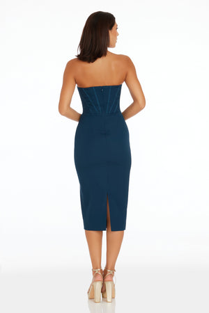 Cosette Dress / PEACOCK BLUE