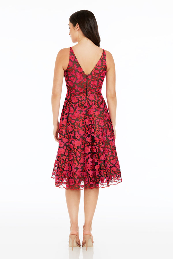 Elisa Dress / FUCHSIA MULTI