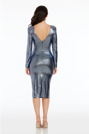 Emilia Dress / ICE BLUE MULTI