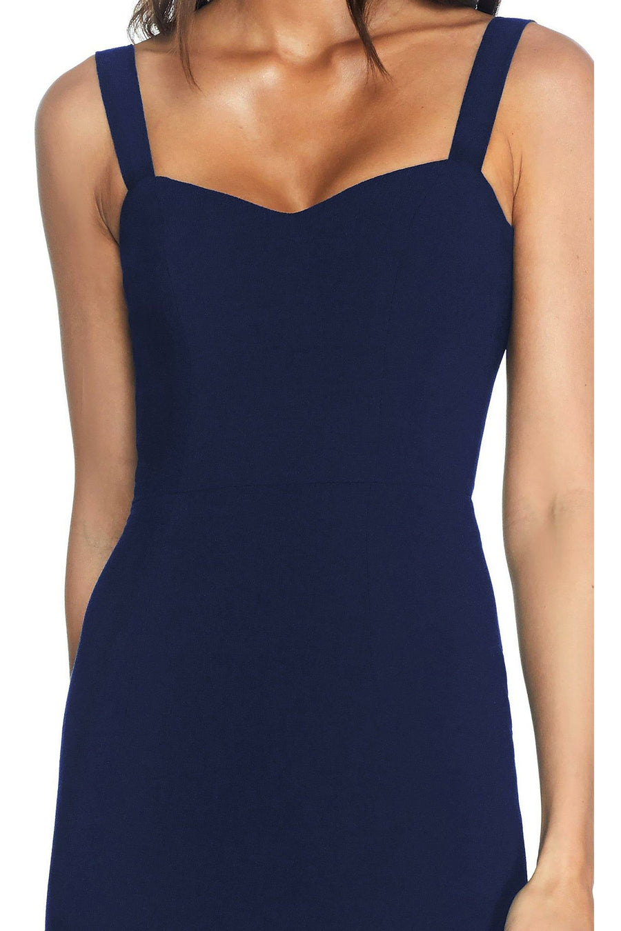 dress the population estella Dress the Population estella navy blue split hem maxi dress womens M gown
