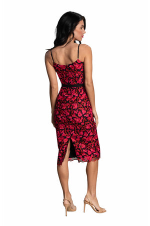Emma Floral Pattern Dress - Dress the Population